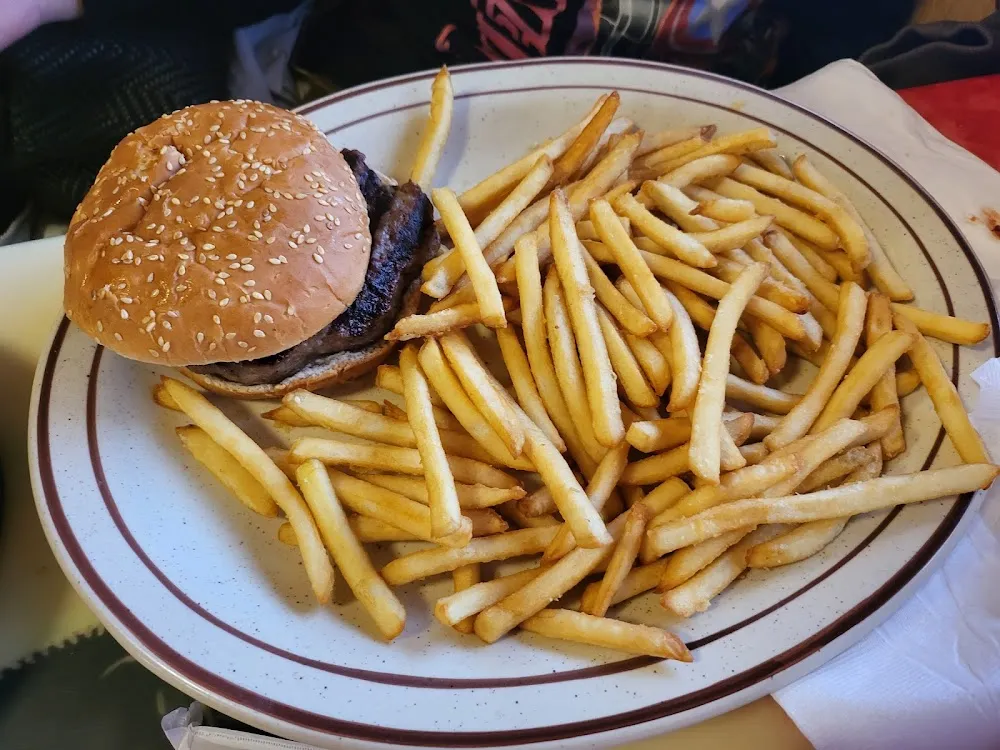 Hamburger and Fries